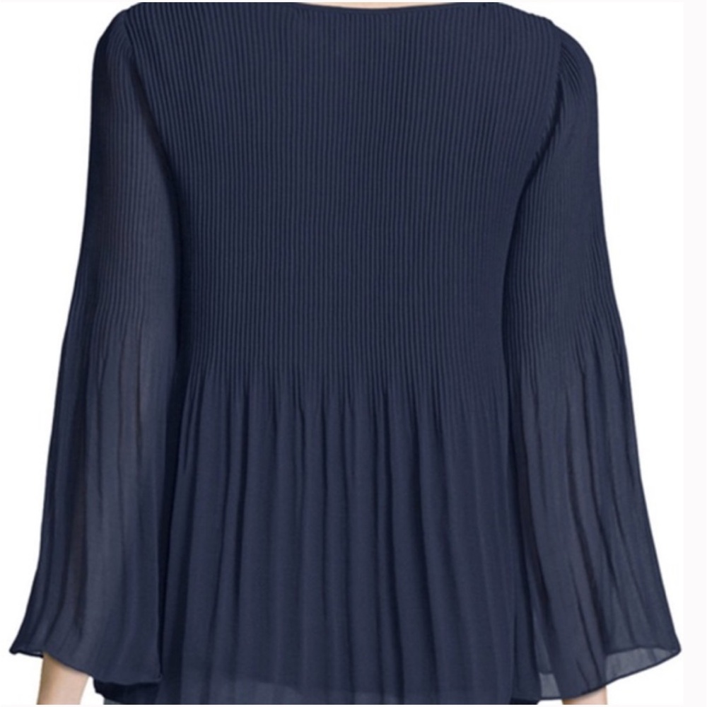 NWT Max Studio pleated swing blouse, M - Picture 2 of 13